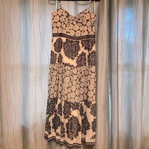 Navy & Blush floral dress